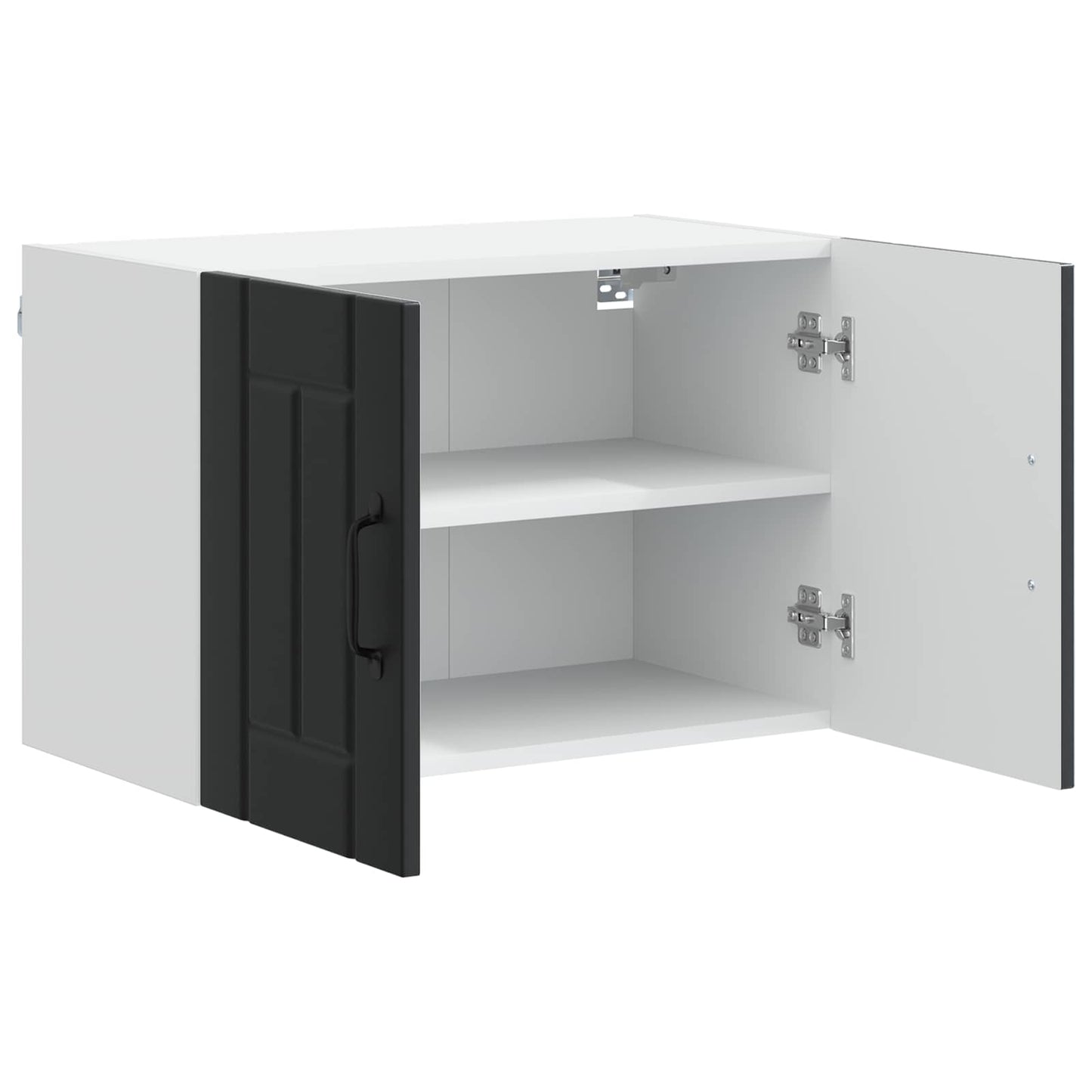 vidaXL Wall Cabinet LUCCA Black 60 x 31 x 40 cm Engineered Wood 5