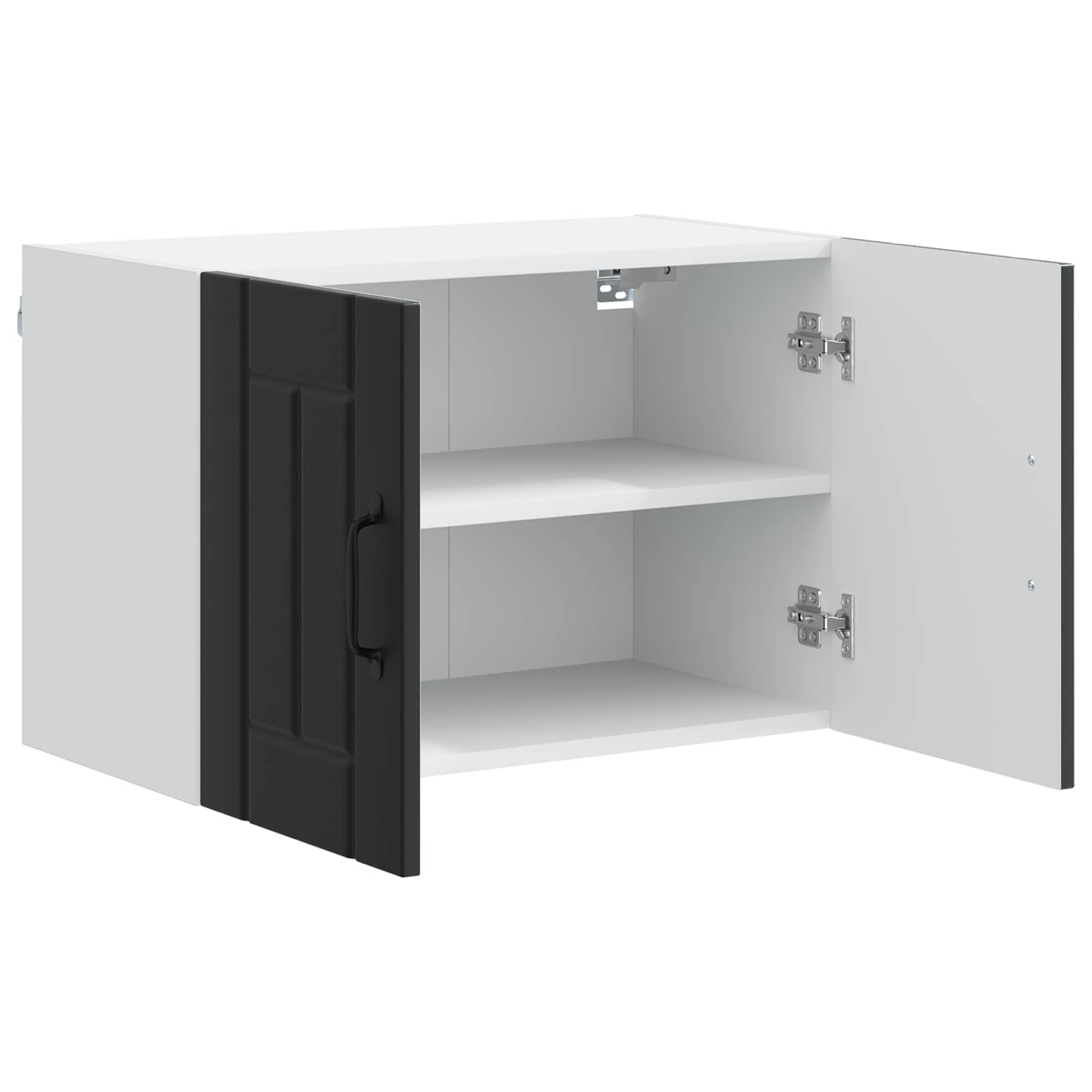 vidaXL Wall Cabinet LUCCA Black 60 x 31 x 40 cm Engineered Wood 5
