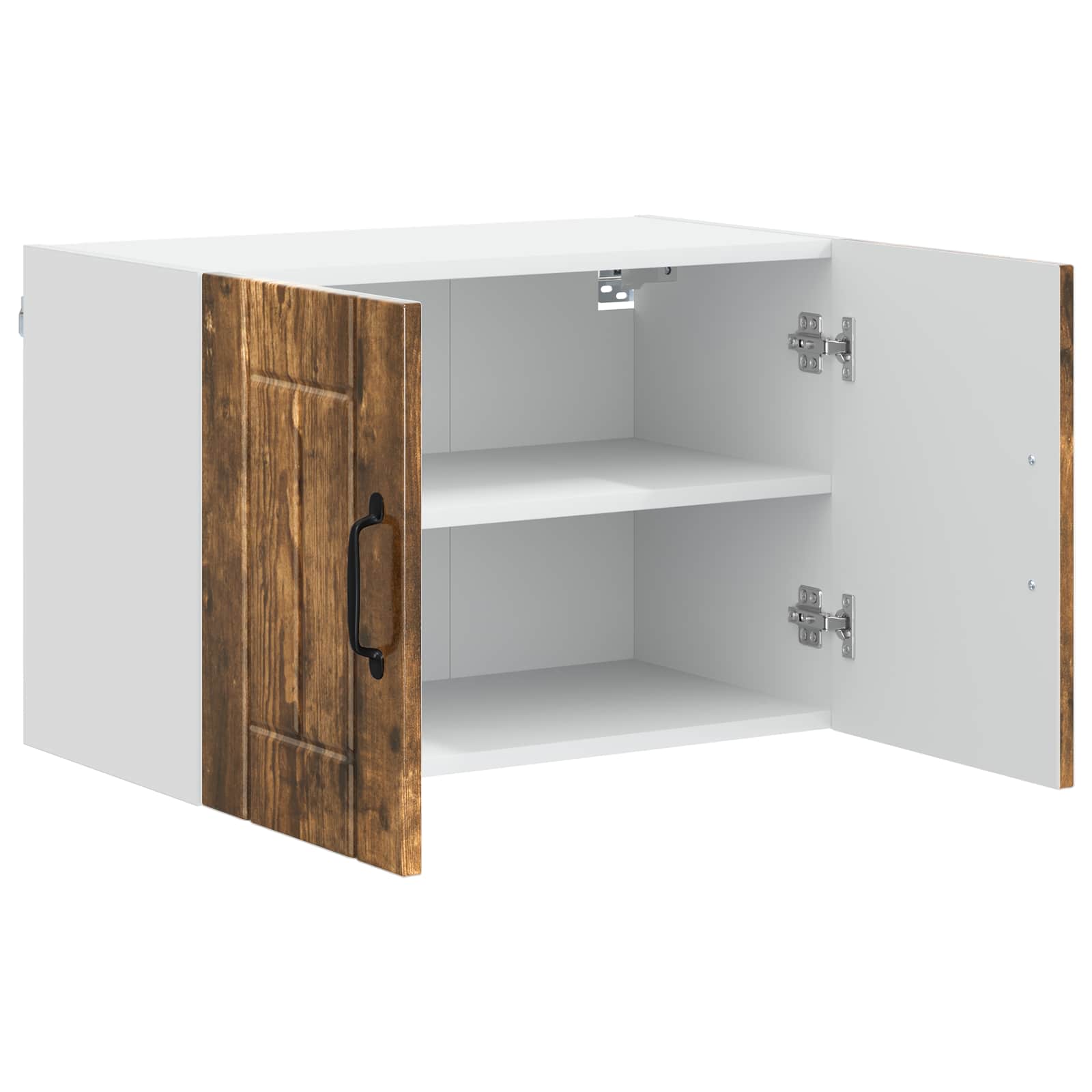 vidaXL Wall Cabinet LUCCA Smoked Oak 60 x 31 x 40 cm Engineered Wood 4