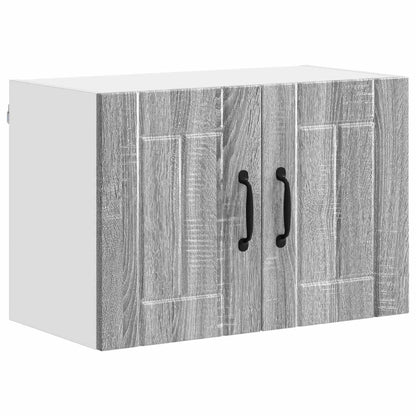vidaXL Wall Cabinet LUCCA Grey Sonoma 60 x 31 x 40 cm Engineered Wood 2