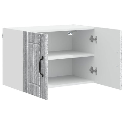 vidaXL Wall Cabinet LUCCA Grey Sonoma 60 x 31 x 40 cm Engineered Wood 5