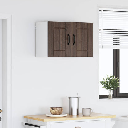 vidaXL Wall Cabinet LUCCA Brown Oak 60 x 31 x 40 cm Engineered Wood 4