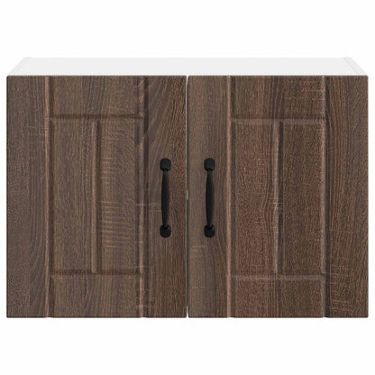 vidaXL Wall Cabinet LUCCA Brown Oak 60 x 31 x 40 cm Engineered Wood 6