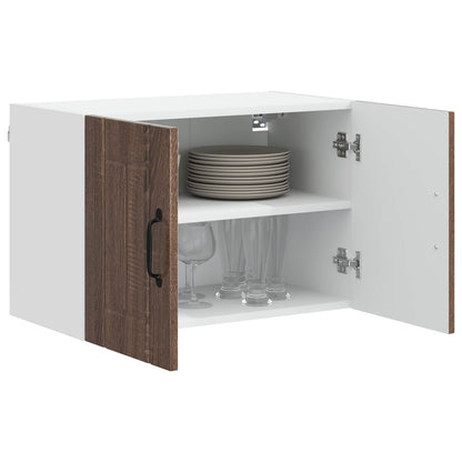 vidaXL Wall Cabinet LUCCA Brown Oak 60 x 31 x 40 cm Engineered Wood 3
