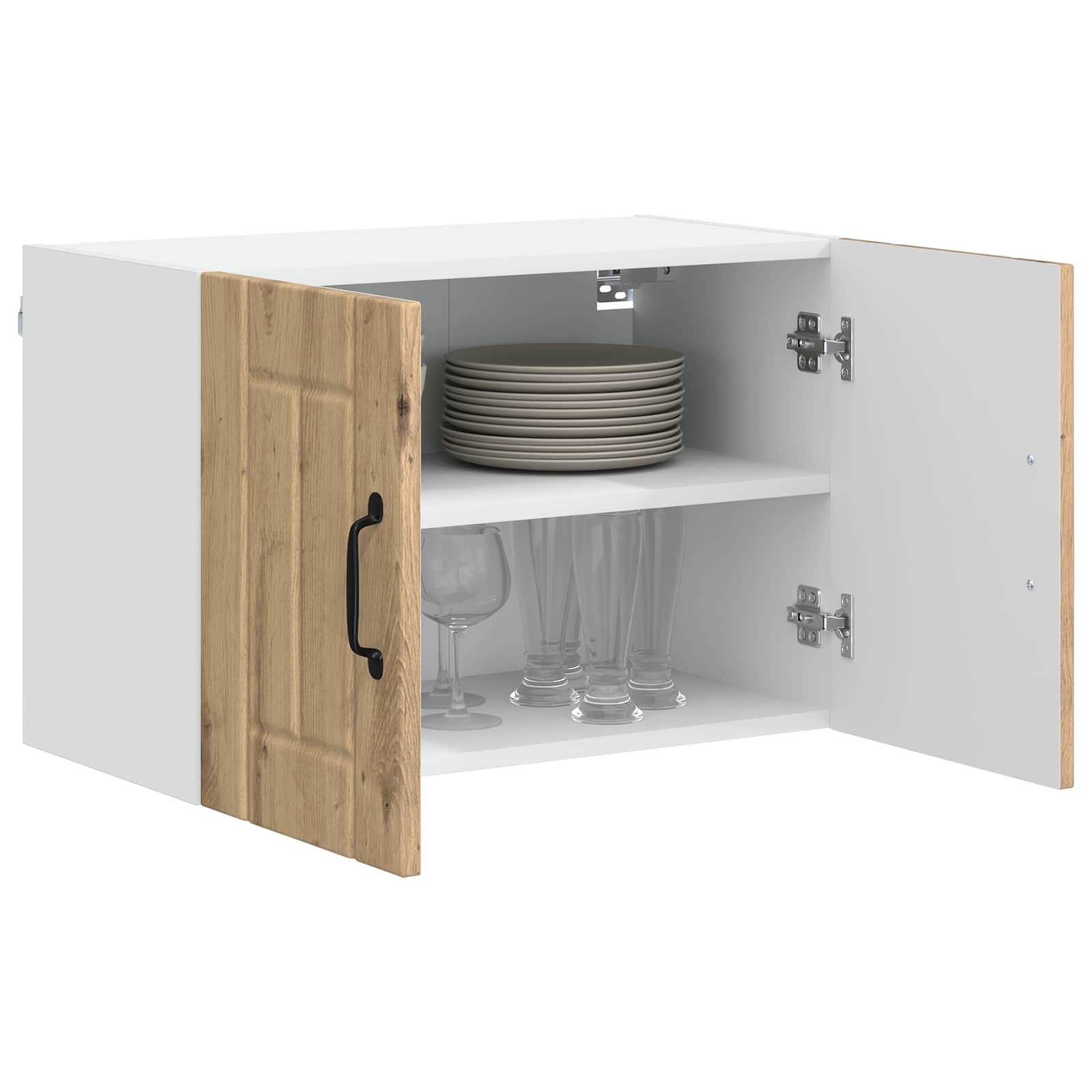 vidaXL Wall Cabinet LUCCA Artisan Oak 60 x 31 x 40 cm Engineered Wood 3