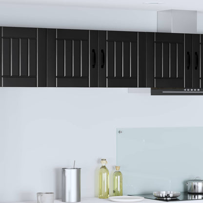 vidaXL Wall Cabinet LUCCA Black 80 x 31 x 40 cm Engineered Wood 1
