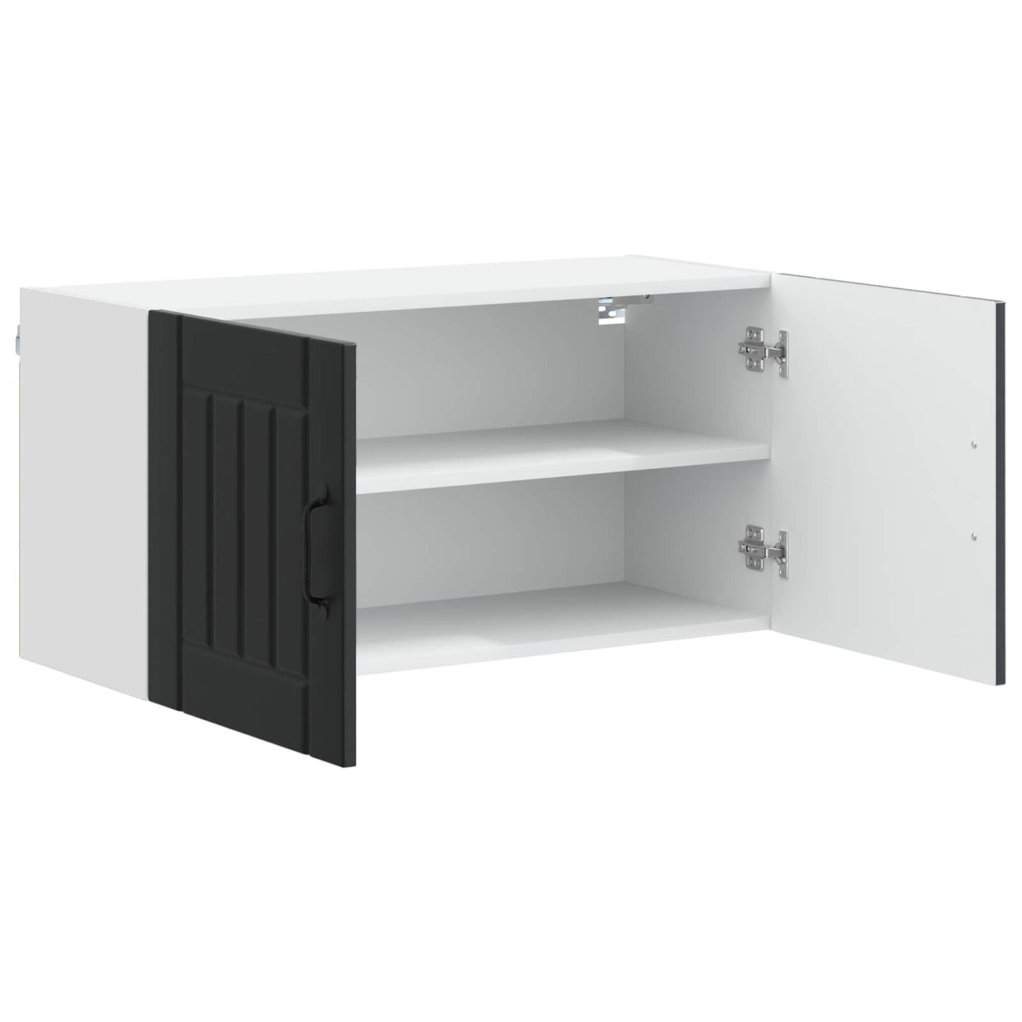 vidaXL Wall Cabinet LUCCA Black 80 x 31 x 40 cm Engineered Wood 5