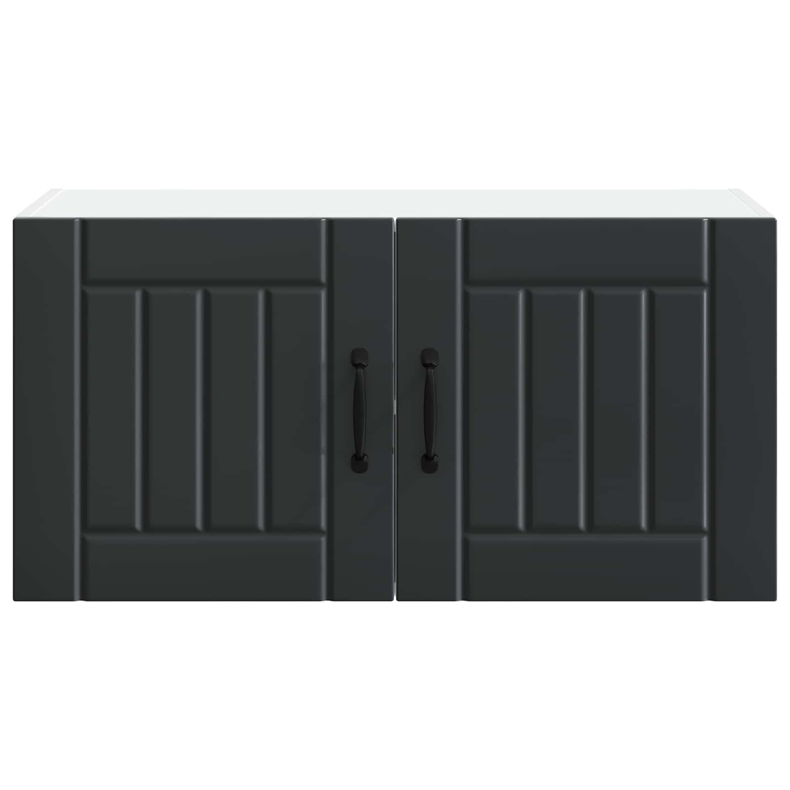 vidaXL Wall Cabinet LUCCA Black 80 x 31 x 40 cm Engineered Wood 6