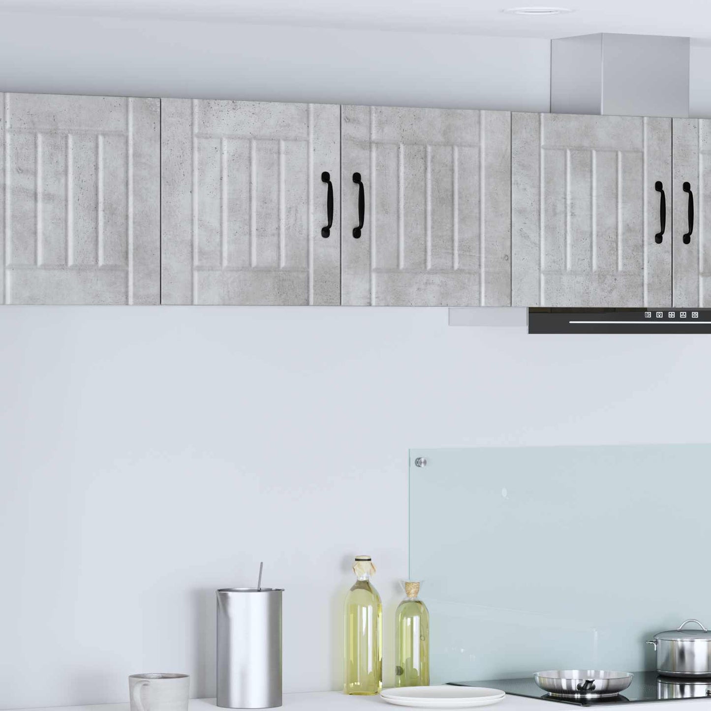 vidaXL Wall Cabinet LUCCA Concrete Grey 80 x 31 x 40 cm 1