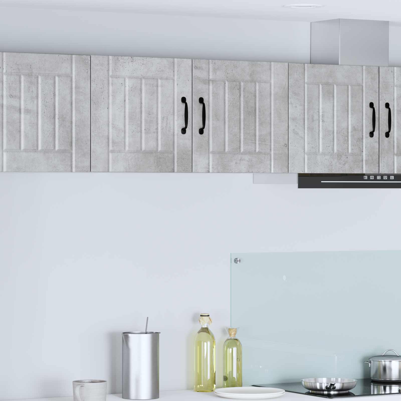 vidaXL Wall Cabinet LUCCA Concrete Grey 80 x 31 x 40 cm 1