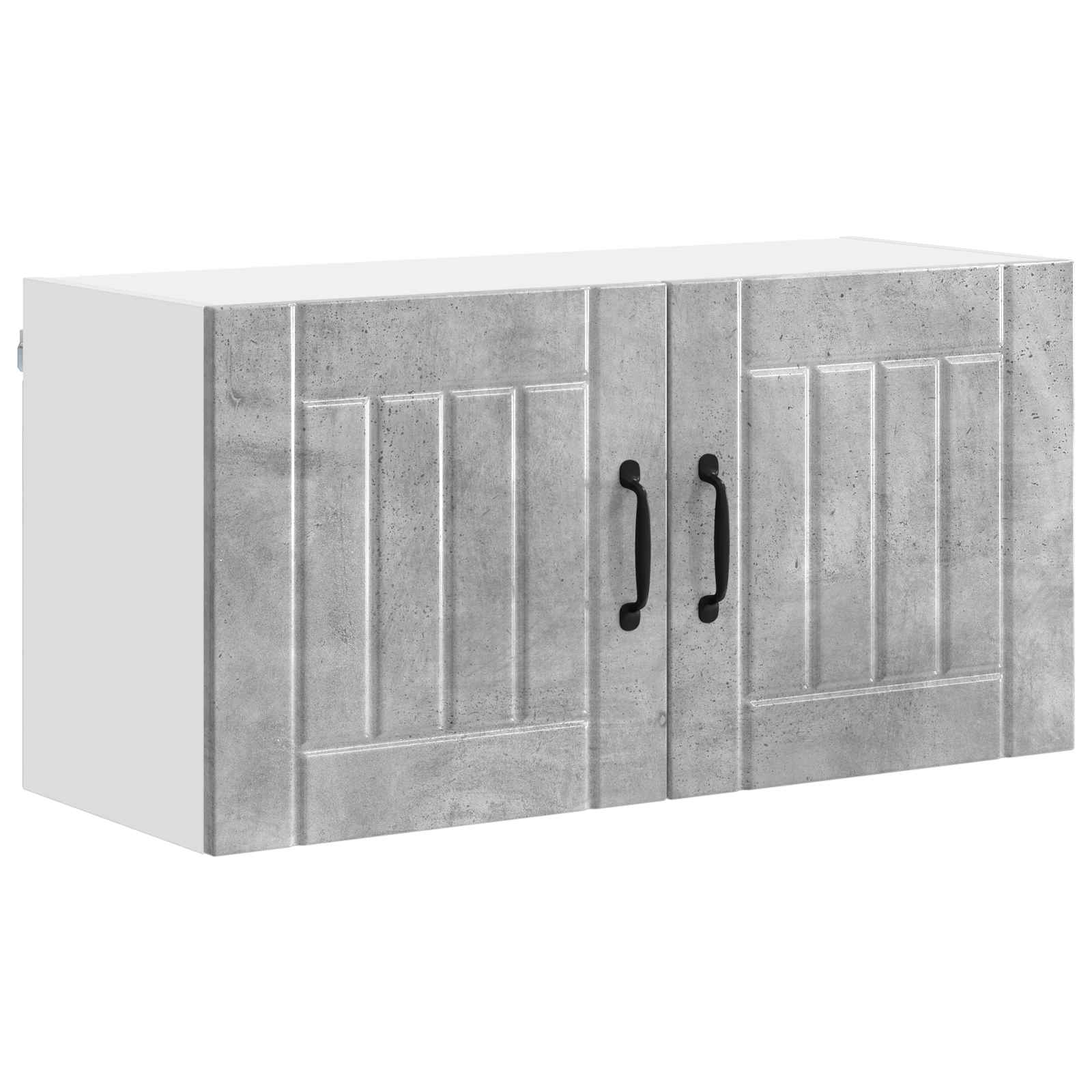 vidaXL Wall Cabinet LUCCA Concrete Grey 80 x 31 x 40 cm 2