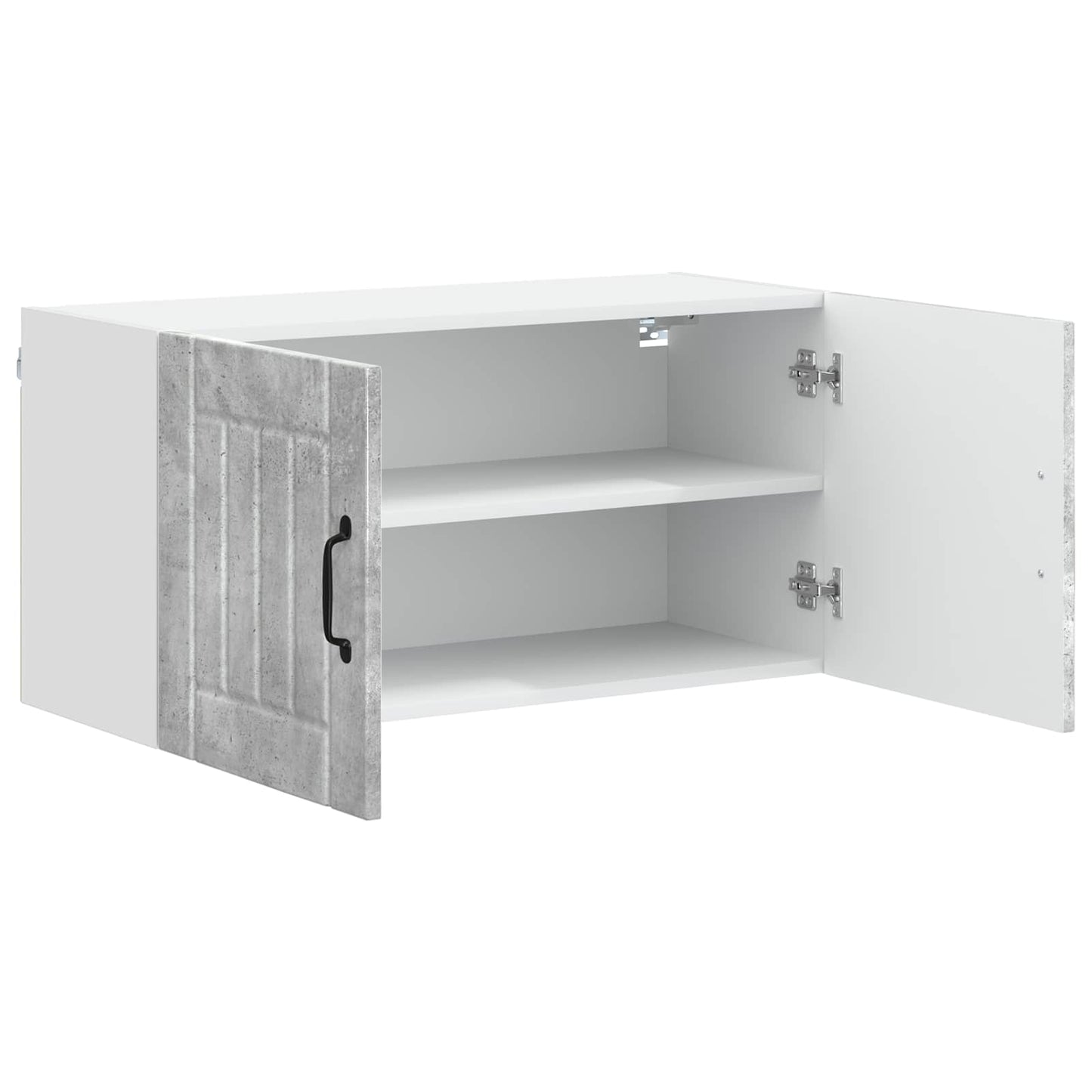 vidaXL Wall Cabinet LUCCA Concrete Grey 80 x 31 x 40 cm 5