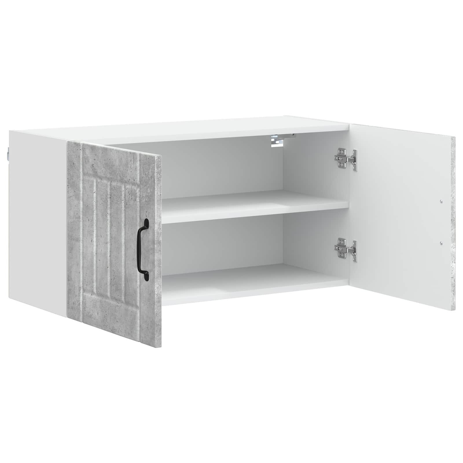 vidaXL Wall Cabinet LUCCA Concrete Grey 80 x 31 x 40 cm 5