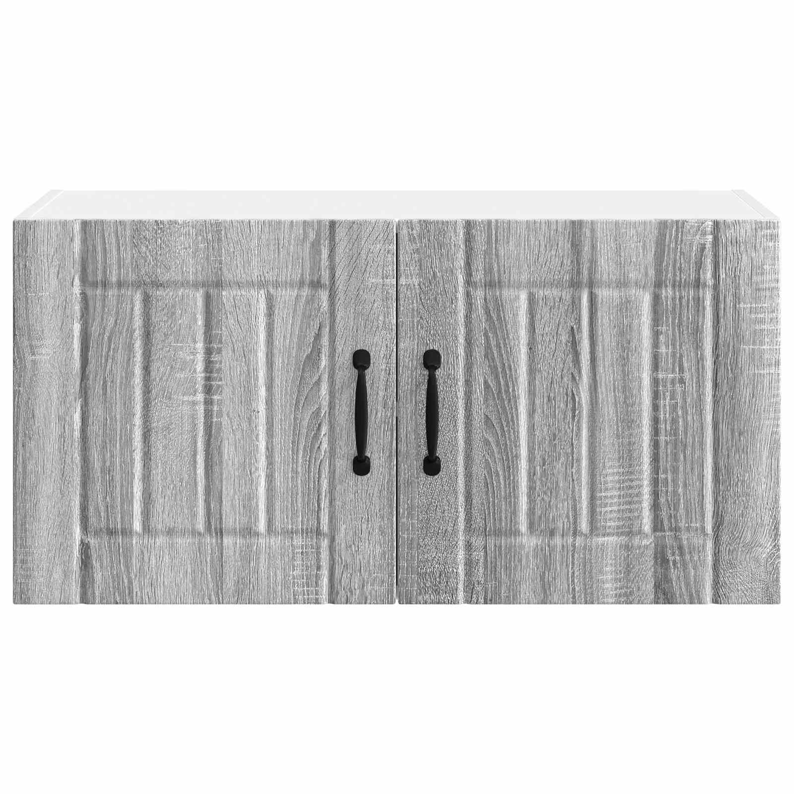 vidaXL Wall Cabinet LUCCA Grey Sonoma 80 x 31 x 40 cm Engineered Wood 6