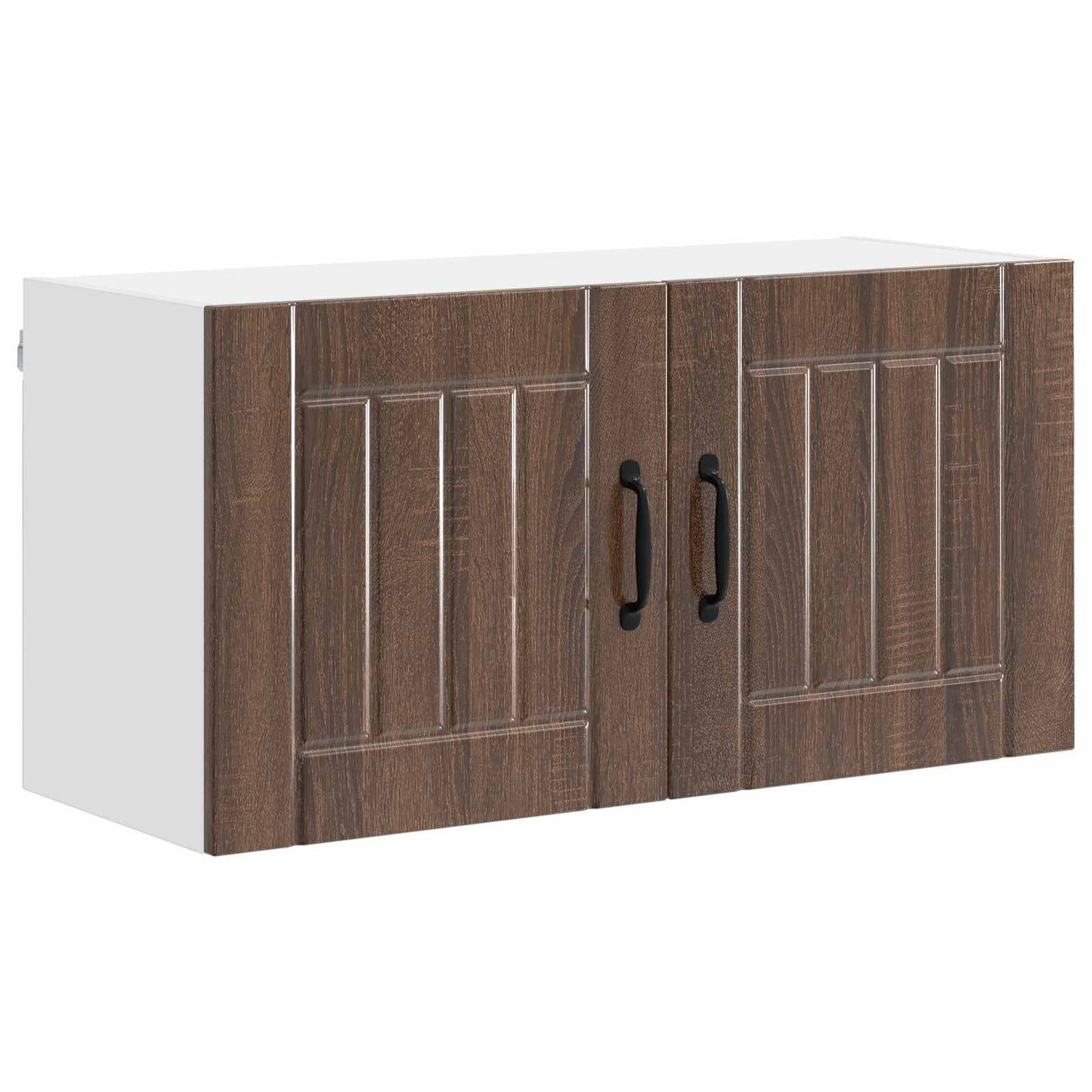 vidaXL Wall Cabinet LUCCA Brown Oak 80 x 31 x 40 cm Engineered Wood 2