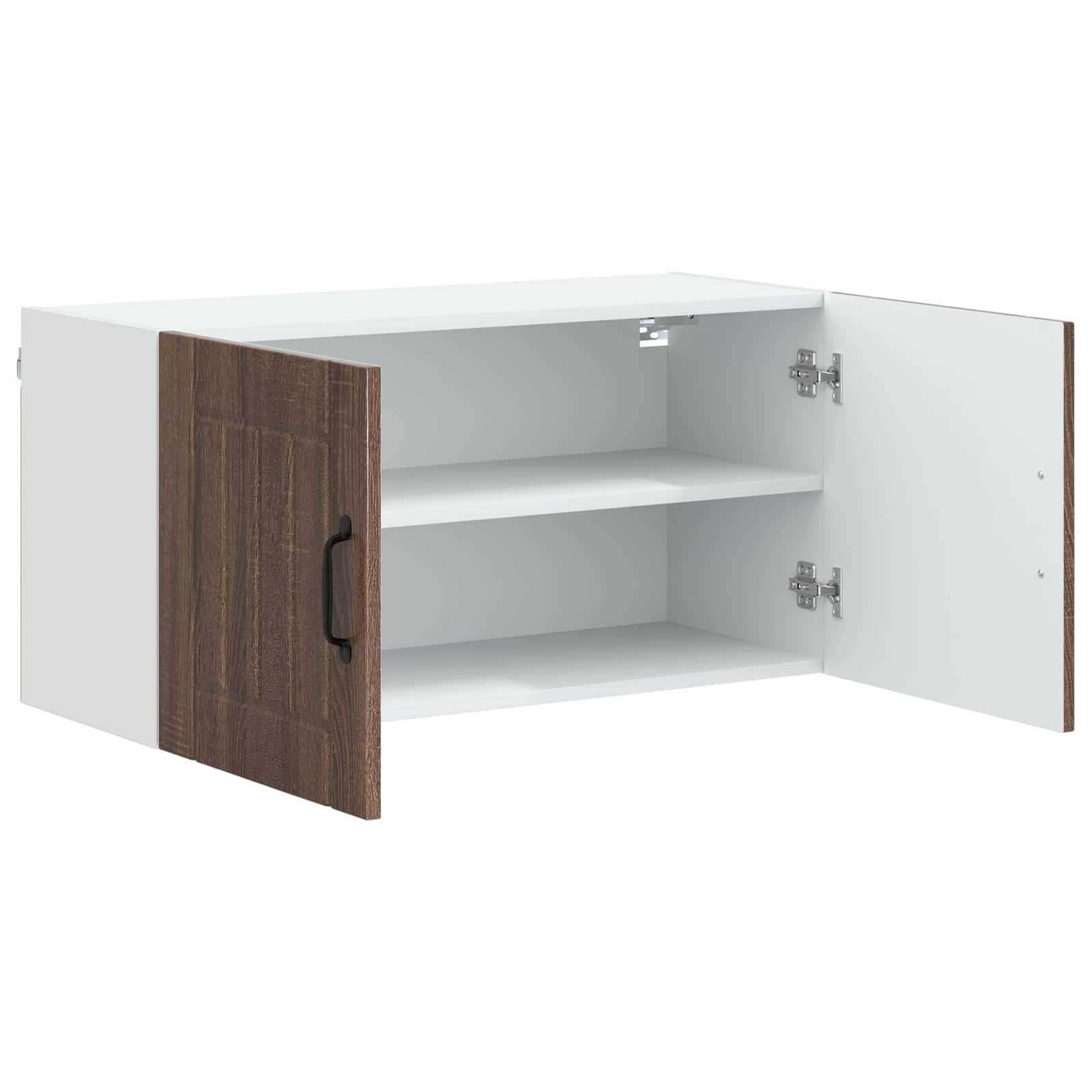 vidaXL Wall Cabinet LUCCA Brown Oak 80 x 31 x 40 cm Engineered Wood 5
