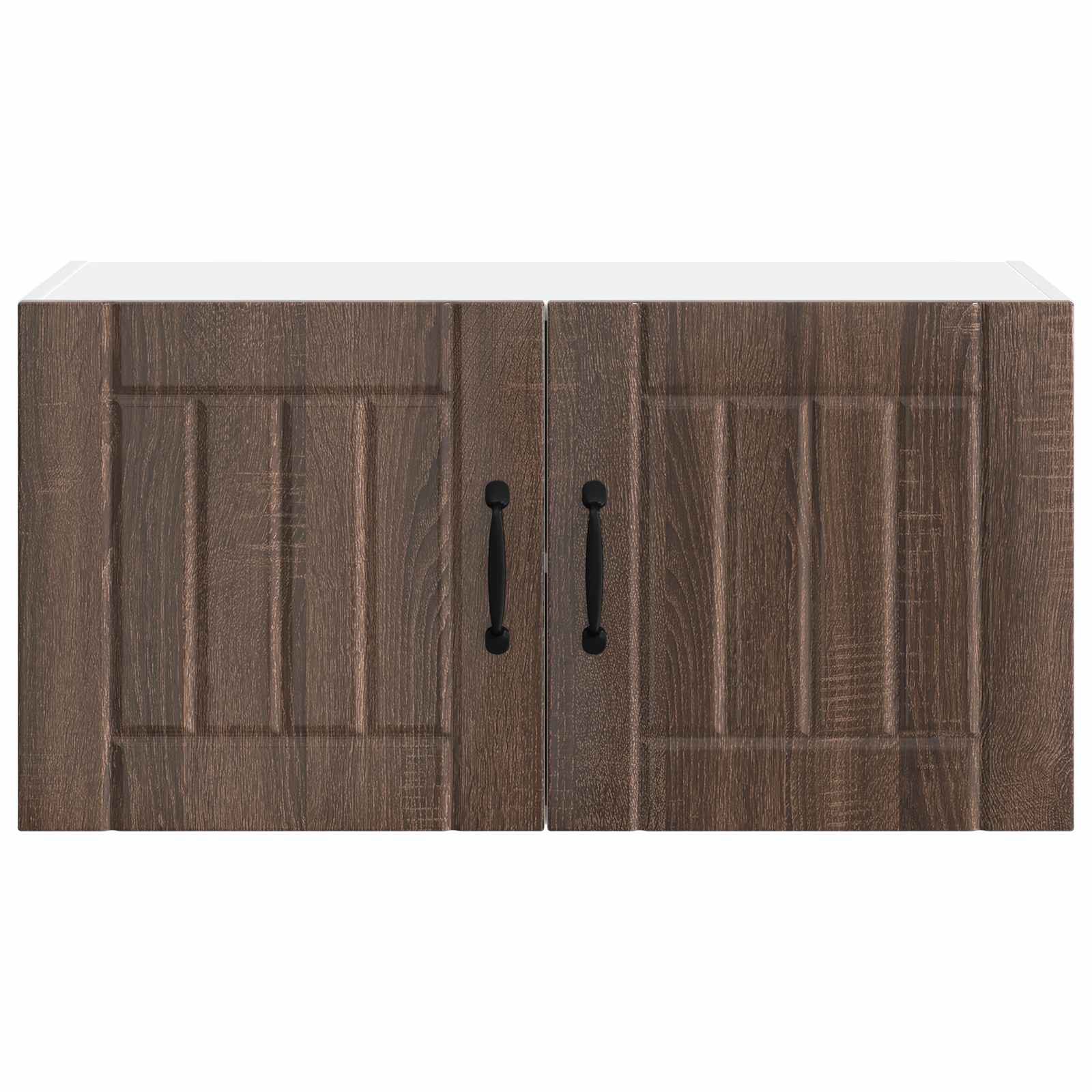 vidaXL Wall Cabinet LUCCA Brown Oak 80 x 31 x 40 cm Engineered Wood 6