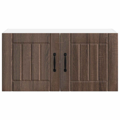 vidaXL Wall Cabinet LUCCA Brown Oak 80 x 31 x 40 cm Engineered Wood 6