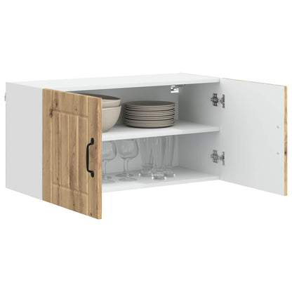 vidaXL Wall Cabinet LUCCA Artisan Oak 80 x 31 x 40 cm Engineered Wood 3