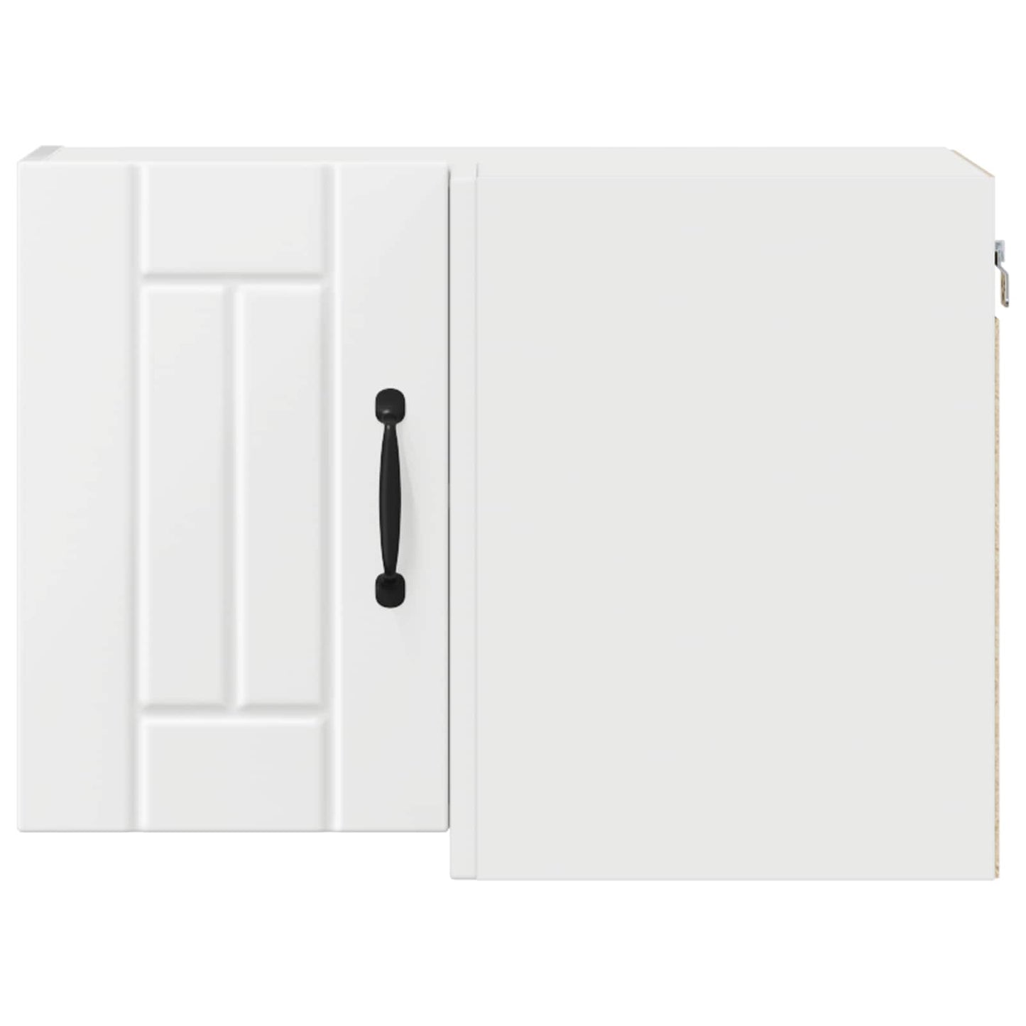 vidaXL Wall Corner Cabinet LUCCA White 57 x 57 x 40 cm Engineered Wood 6