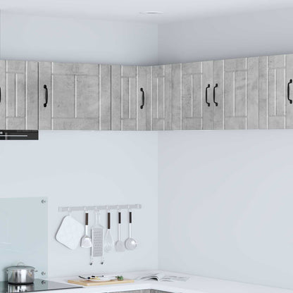 vidaXL Wall Corner Cabinet LUCCA Concrete Grey 57 x 57 x 40 cm 1