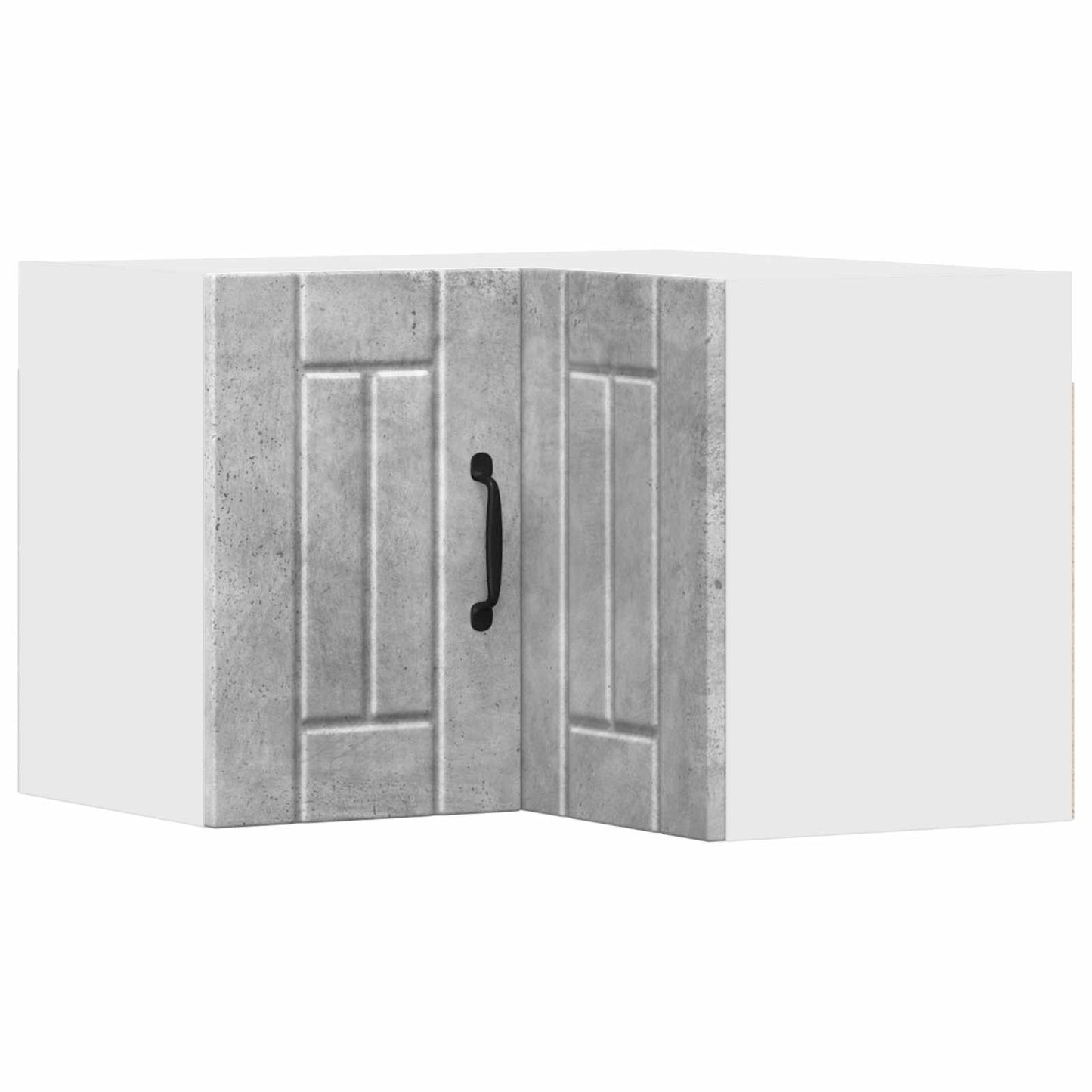 vidaXL Wall Corner Cabinet LUCCA Concrete Grey 57 x 57 x 40 cm 2