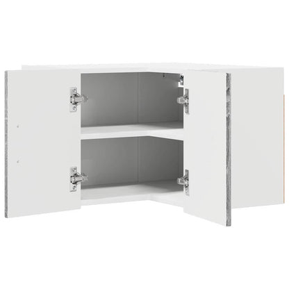 vidaXL Wall Corner Cabinet LUCCA Grey Sonoma 57 x 57 x 40 cm 5