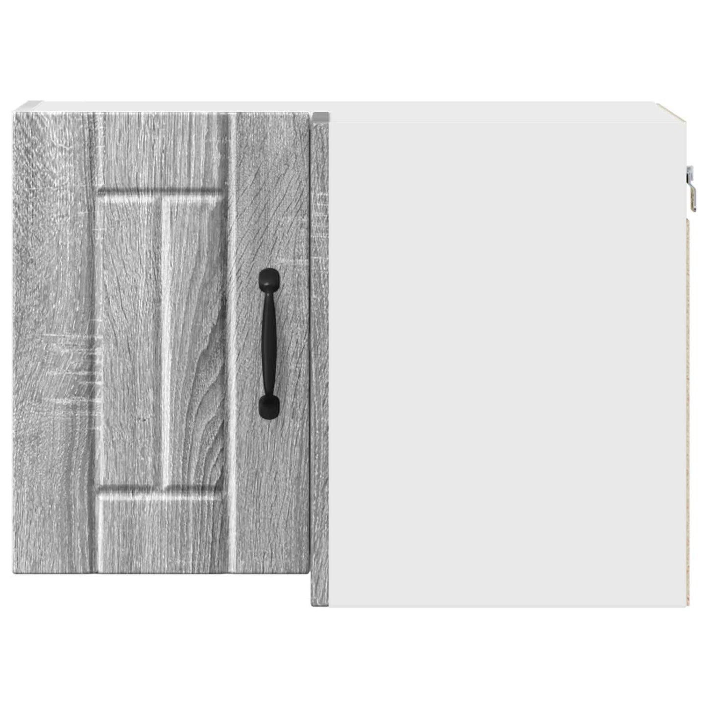 vidaXL Wall Corner Cabinet LUCCA Grey Sonoma 57 x 57 x 40 cm 6