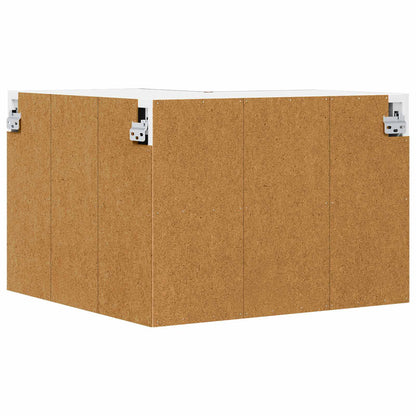 vidaXL Wall Corner Cabinet LUCCA Brown Oak 57 x 57 x 40 cm 3