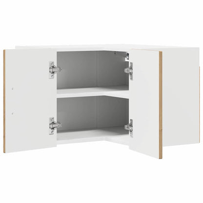 vidaXL Wall Corner Cabinet LUCCA Artisan Oak 57 x 57 x 40 cm 5