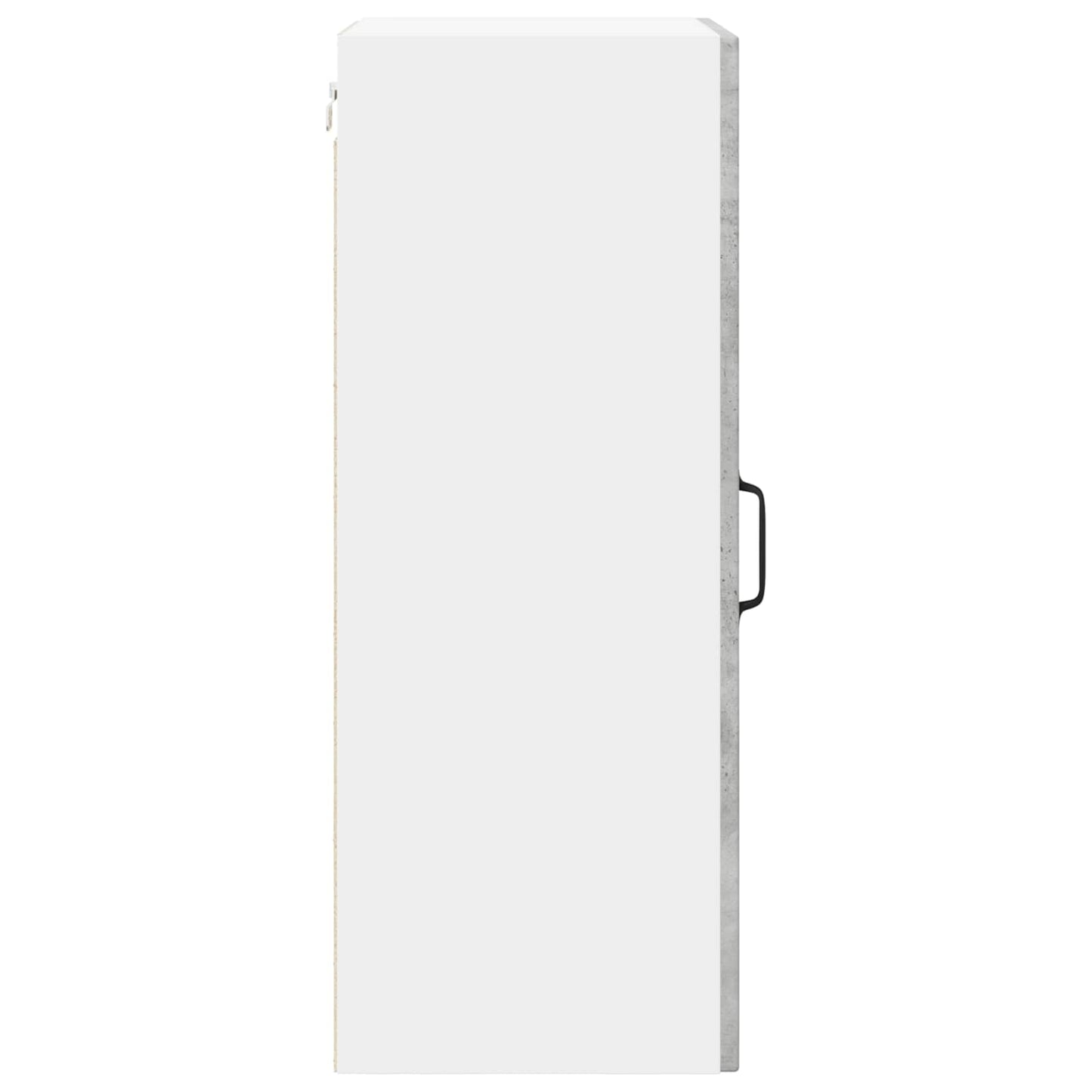 vidaXL Wall Glass Cabinet LUCCA Concrete Grey 40 x 31 x 80 cm 6