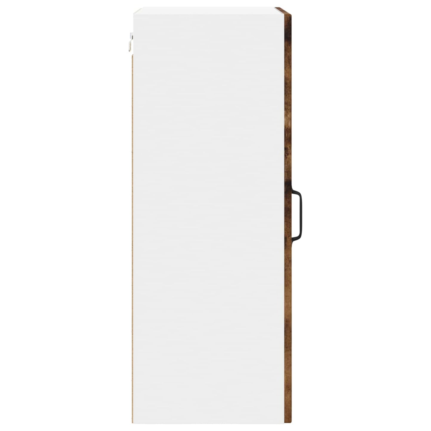 vidaXL Wall Glass Cabinet LUCCA Smoked Oak 40 x 31 x 80 cm 6