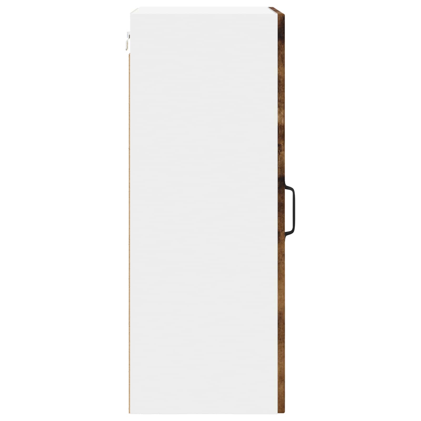 vidaXL Wall Glass Cabinet LUCCA Smoked Oak 40 x 31 x 80 cm 6