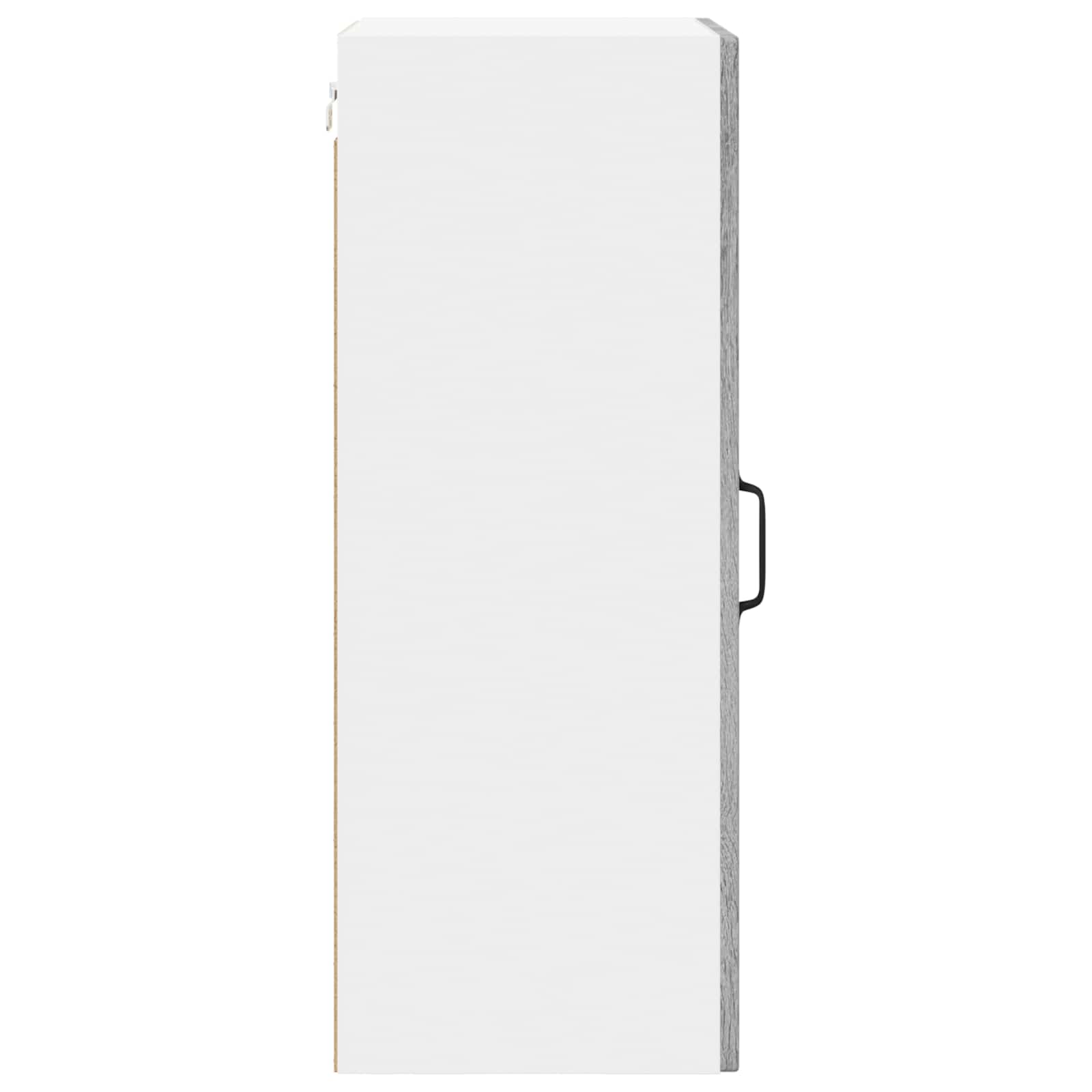 vidaXL Wall Glass Cabinet LUCCA Grey Sonoma 40 x 31 x 80 cm 6