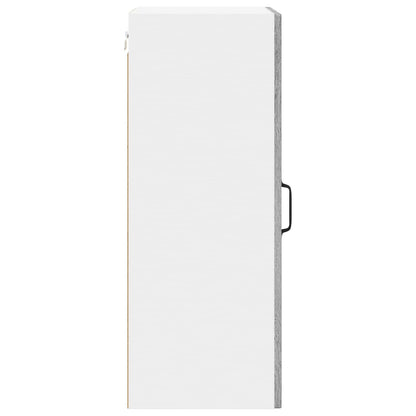 vidaXL Wall Glass Cabinet LUCCA Grey Sonoma 40 x 31 x 80 cm 6