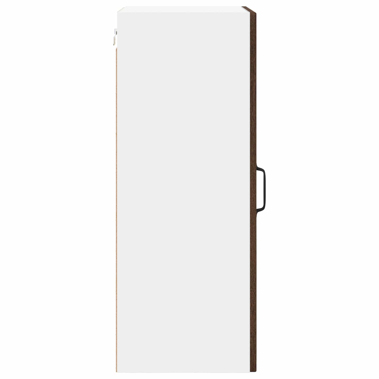 vidaXL Wall Glass Cabinet LUCCA Brown Oak 40 x 31 x 80 cm 6