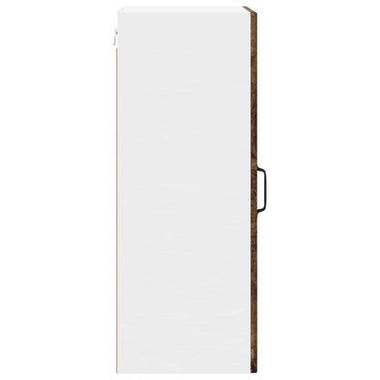 vidaXL Wall Glass Cabinet LUCCA Old Wood 40 x 31 x 80 cm 6