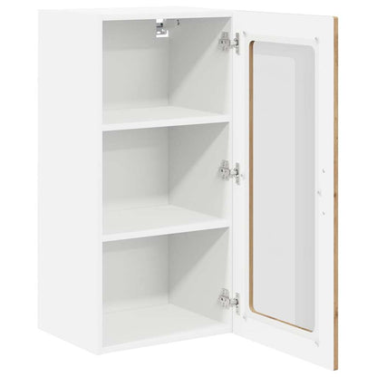 vidaXL Wall Glass Cabinet LUCCA Artisan Oak 40 x 31 x 80 cm 5