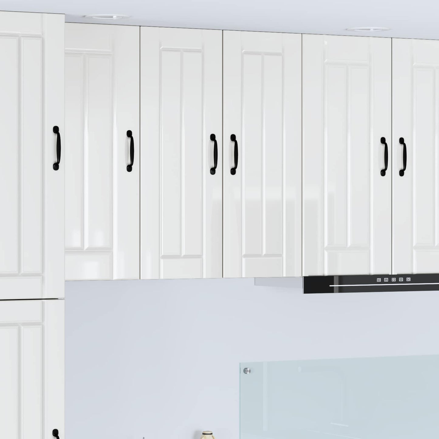vidaXL Wall Cabinet LUCCA High Gloss White 30 x 31 x 80 cm 1