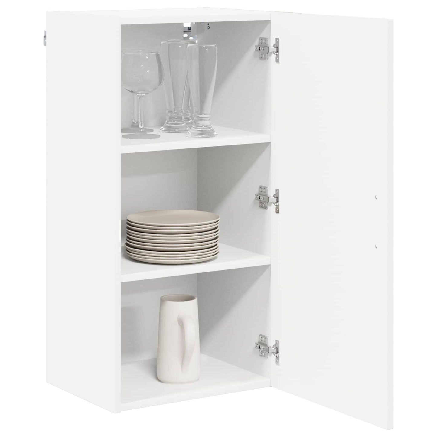 vidaXL Wall Cabinet LUCCA White 40 x 31 x 80 cm Engineered Wood 3