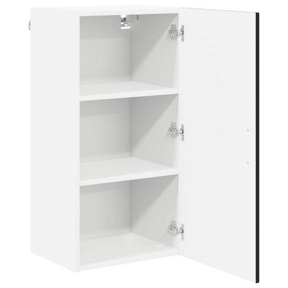 vidaXL Wall Cabinet LUCCA Black 40 x 31 x 80 cm Engineered Wood 5