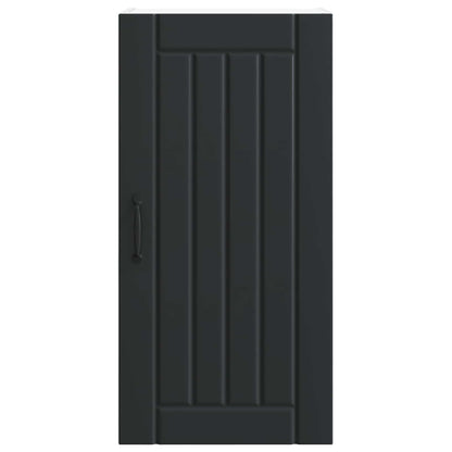 vidaXL Wall Cabinet LUCCA Black 40 x 31 x 80 cm Engineered Wood 6