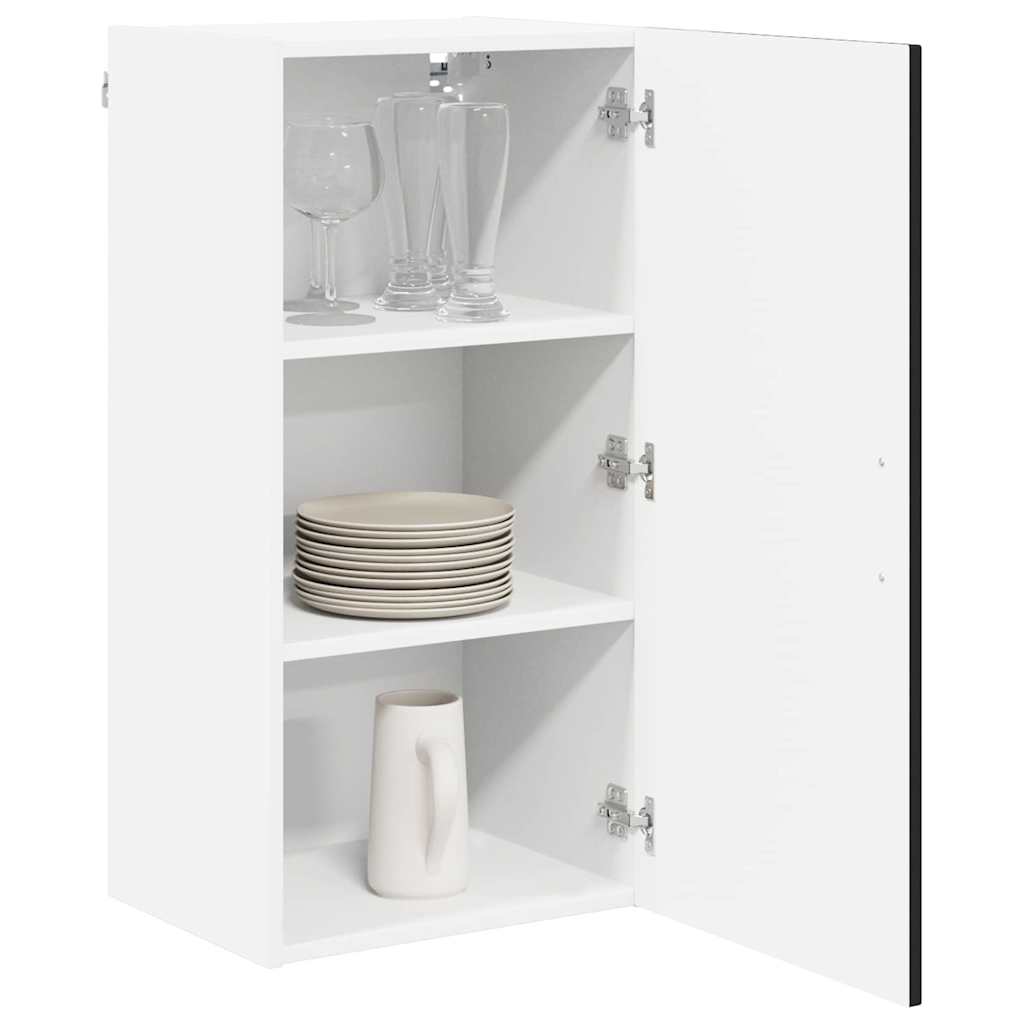 vidaXL Wall Cabinet LUCCA Black 40 x 31 x 80 cm Engineered Wood 3