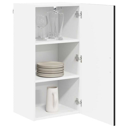 vidaXL Wall Cabinet LUCCA Black 40 x 31 x 80 cm Engineered Wood 3