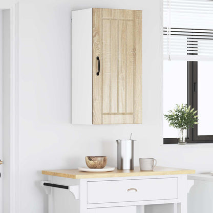 vidaXL Wall Cabinet LUCCA Sonoma Oak 40 x 31 x 80 cm Engineered Wood 4