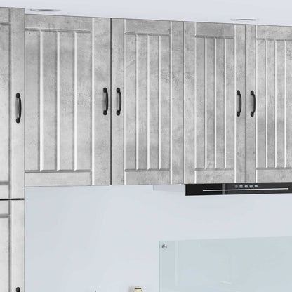 vidaXL Wall Cabinet LUCCA Concrete Grey 40 x 31 x 80 cm 1
