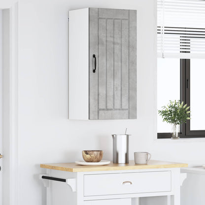 vidaXL Wall Cabinet LUCCA Concrete Grey 40 x 31 x 80 cm 4