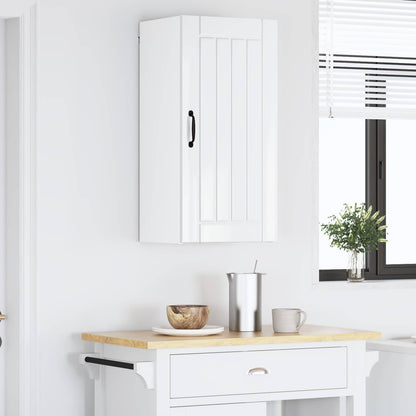 vidaXL Wall Cabinet LUCCA High Gloss White 40 x 31 x 80 cm 4