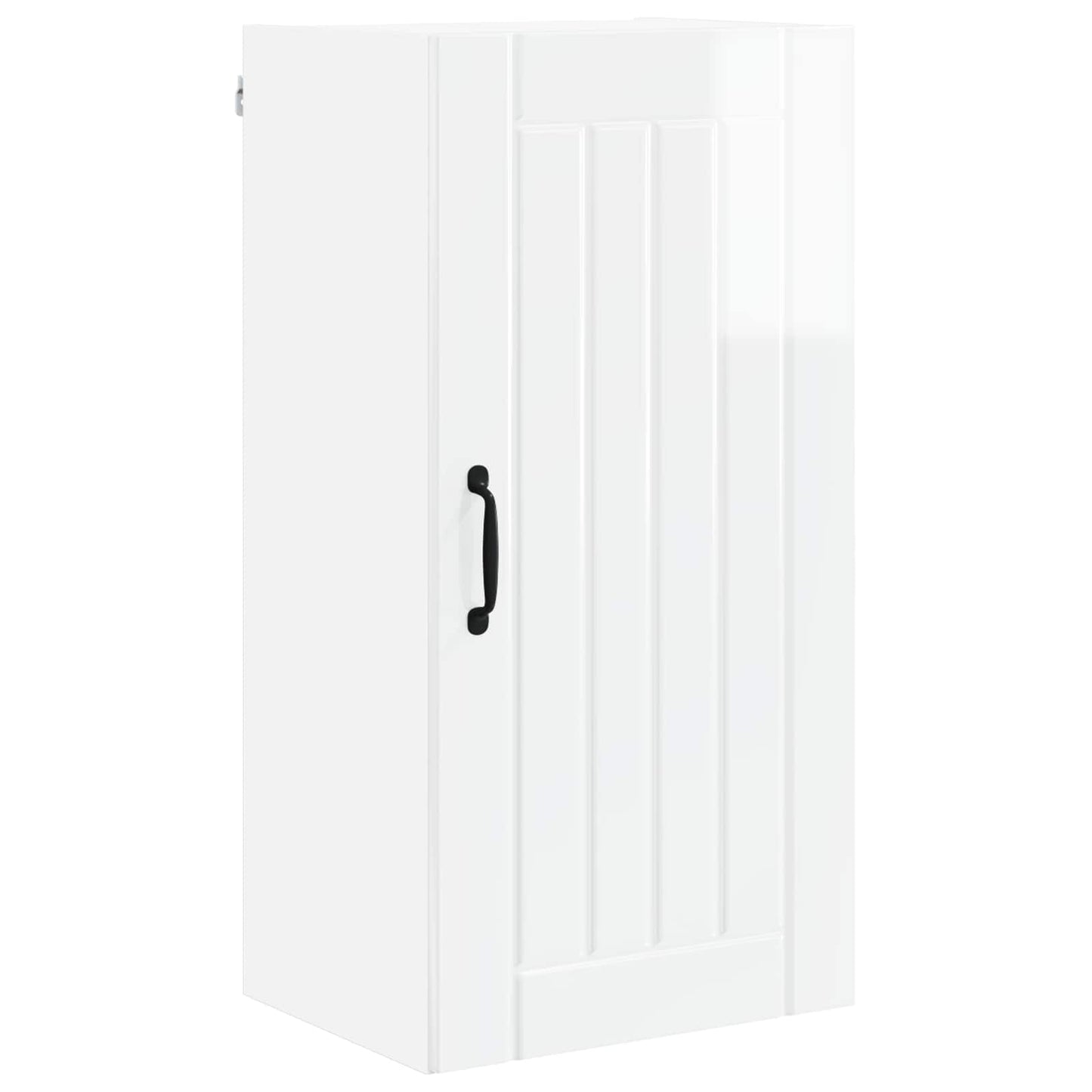 vidaXL Wall Cabinet LUCCA High Gloss White 40 x 31 x 80 cm 2