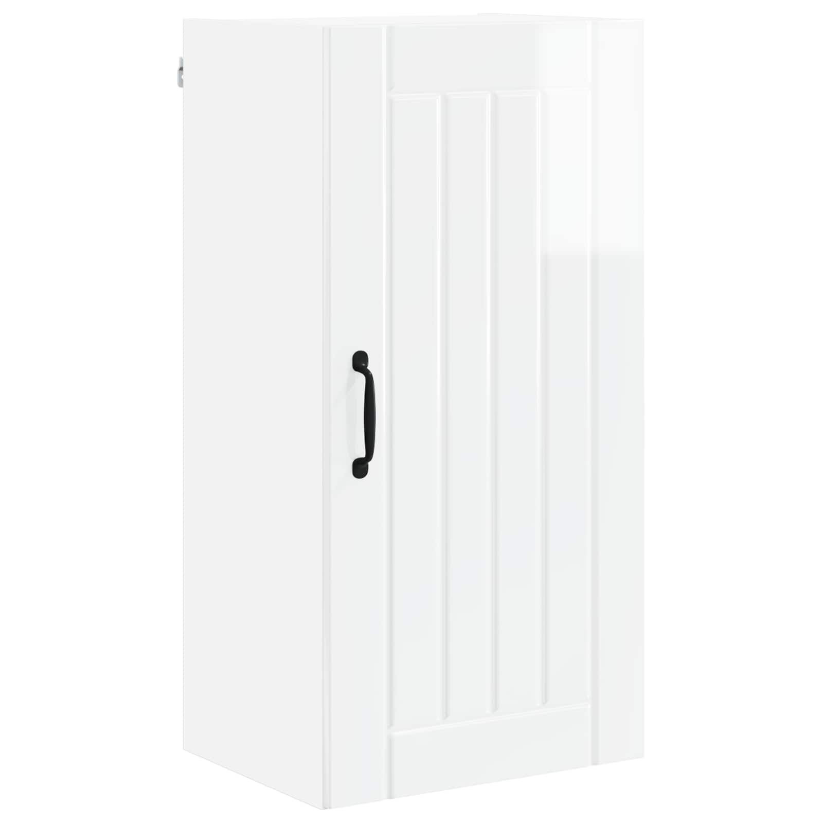 vidaXL Wall Cabinet LUCCA High Gloss White 40 x 31 x 80 cm 2